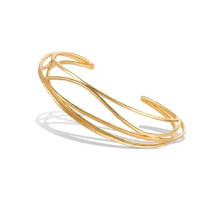 Movimento dourado do vento