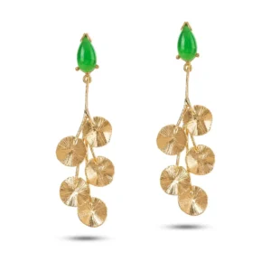 Folhas de nenufar douradas